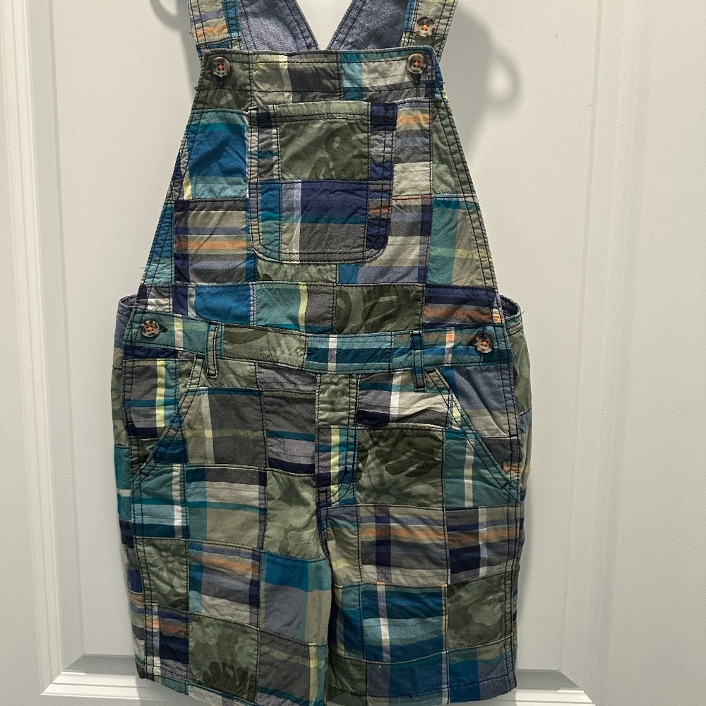 Gymboree plaid overalls